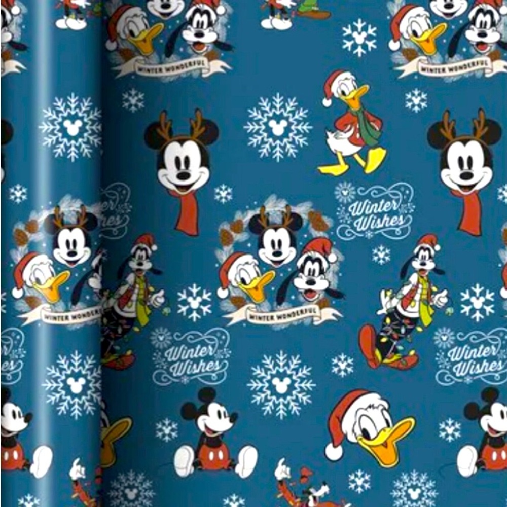DISNEY MICKEY & FRIENDS CHRISTMAS WRAPPING PAPER